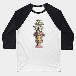 Tuscan Italian Urn with Green Foliage Baseball T-Shirt